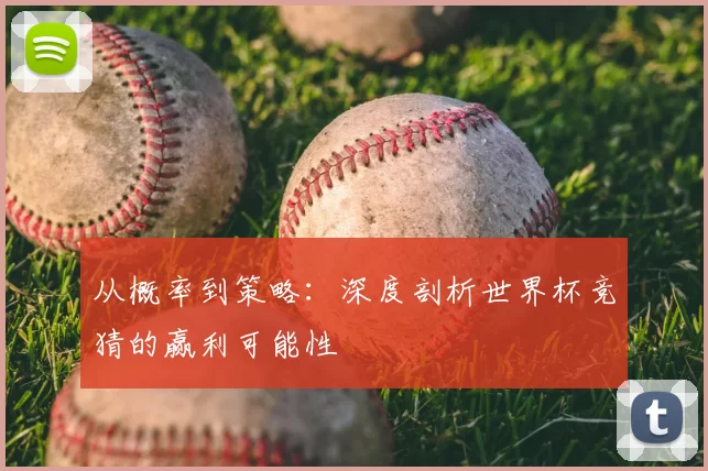 从概率到策略：深度剖析世界杯竞猜的赢利可能性